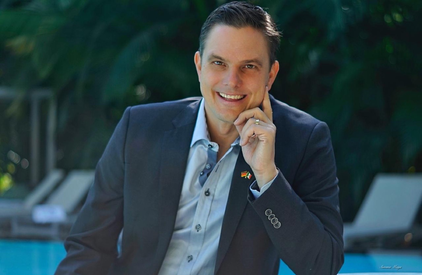 Gregor Dammeier, coordinador de viaje de Geowiza Connect+, en una sede de Morelos